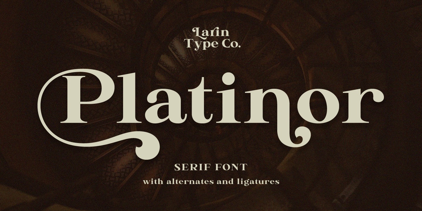 Platinor Font preview